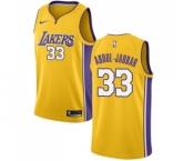 Youth Nike Los Angeles Lakers #33 Kareem Abdul-Jabbar Swingman Gold Home NBA Jersey - Icon Edition