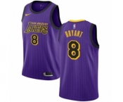 Youth Nike Los Angeles Lakers #8 Kobe Bryant Swingman Purple NBA Jersey - City Edition