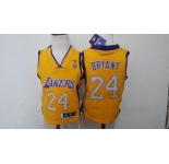 babywear nba los angeles lakers #24 kobe bryant yellow