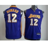youth nba los angeles lakers #12 dwight howard purple