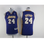 youth nba los angeles lakers #24 kobe bryant purple[revolution 30 swingman]