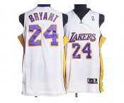 youth nba los angeles lakers #24 kobe bryant white