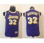 youth nba los angeles lakers #32 johnson purple