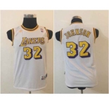 youth nba los angeles lakers #32 johnson white