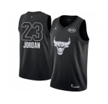 Men Nike Chicago Bulls #23 Michael Jordan Black NBA Jordan Swingman 2018 All-Star Game Jersey