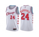 Men Nike Chicago Bulls #24 Lauri Markkanen Authentic White NBA Jersey - City Edition