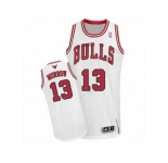 Men's Adidas Chicago Bulls #13 Anthony Morrow Authentic White Home NBA Jersey