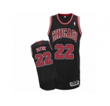 Men's Adidas Chicago Bulls #22 Cameron Payne Authentic Black Alternate NBA Jersey