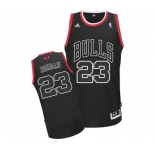 Men's Adidas Chicago Bulls #23 Michael Jordan Swingman Black Shadow NBA Jersey