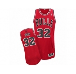 Men's Adidas Chicago Bulls #32 Kris Dunn Authentic Red Road NBA Jersey