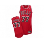 Men's Adidas Chicago Bulls #77 Joffrey Lauvergne Authentic Red Road NBA Jersey