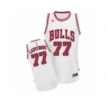 Men's Adidas Chicago Bulls #77 Joffrey Lauvergne Swingman White Home NBA Jersey