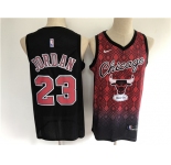 Men's Chicago Bulls #23 Michael Jordan Authentic Black salute edition 2021 New Basketball Jersey