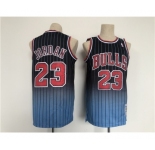 Men's Chicago Bulls #23 Michael Jordan Balck Throwback Stitched Jersey