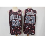 Men's Chicago Bulls #23 Michael Jordan Black Tear Up Pack Mitchell & Ness Swingman Jeresy