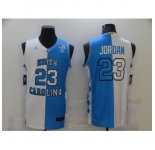 Men's Chicago Bulls #23 Michael Jordan Blue-White Swingman Basketball Jersey