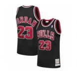 Men's Chicago Bulls #23 Michael Jordan Mitchell & Ness 1997-98 Hardwood Classics Jersey - Black