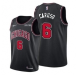 Men's Chicago Bulls #6 Alex Caruso Black Edition Swingman Stitched Basketball Jersey