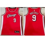 Men's Chicago Bulls #9 Nikola Vucevic Red Stitched Basketball Jersey