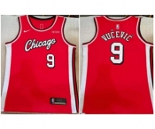 Men's Chicago Bulls #9 Nikola Vucevic Red Stitched Basketball Jersey