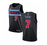 Men's Nike Chicago Bulls #7 Toni Kukoc Swingman Black NBA Jersey - City Edition