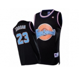 Men's Space Jam #23 Michael Jordan Tune Squad Throwback Black Jersey