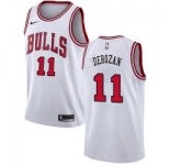 Nike Chicago Bulls #11 Demar Derozan White NBA Swingman Association Edition Jersey