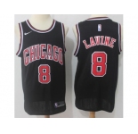 Nike Chicago Bulls #8 Zach LaVine Black NBA Swingman Jersey