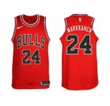 Nike NBA Chicago Bulls #24 Lauri Markkanen Jersey 2017-18 New Season Red Jersey