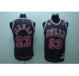 nba Chicago Bulls #23 jordan black red strip (fans edition)