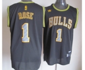nba chicago bulls #1 rose black[2013 new]
