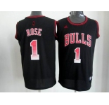 nba chicago bulls #1 rose black[limited edition]