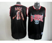 nba chicago bulls #1 rose black[limited edition]