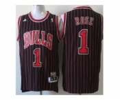 nba chicago bulls #1 rose black[strip revolution 30 swingman]