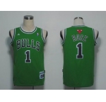 nba chicago bulls #1 rose green(fans edition)