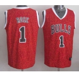 nba chicago bulls #1 rose red leopard print[2014 new]