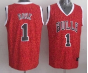nba chicago bulls #1 rose red leopard print[2014 new]