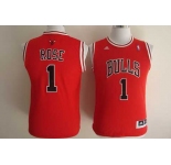 nba chicago bulls #1 rose red[2014 latin nights]