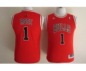 nba chicago bulls #1 rose red[2014 latin nights]