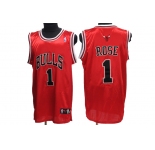 nba chicago bulls #1 rose red