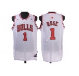 nba chicago bulls #1 rose white (fans edition)