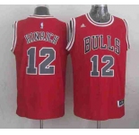 nba chicago bulls #12 kirk hinrich red