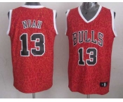 nba chicago bulls #13 noah red leopard print[2014 new]