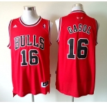 nba chicago bulls #16 gasol red[revolution 30 swingman]