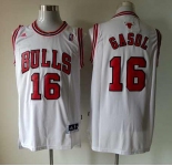 nba chicago bulls #16 gasol white[revolution 30 swingman]
