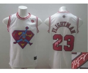 nba chicago bulls #23 flightman white[飞人][signature]