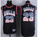 nba chicago bulls #23 jordan Black Jerseys(USA Flag Fashion)