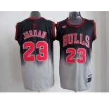 nba chicago bulls #23 jordan black-gery