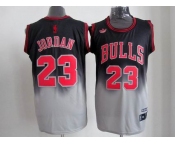 nba chicago bulls #23 jordan black-gery