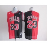 nba chicago bulls #23 jordan black-red[strip][revolution 30 swingman]